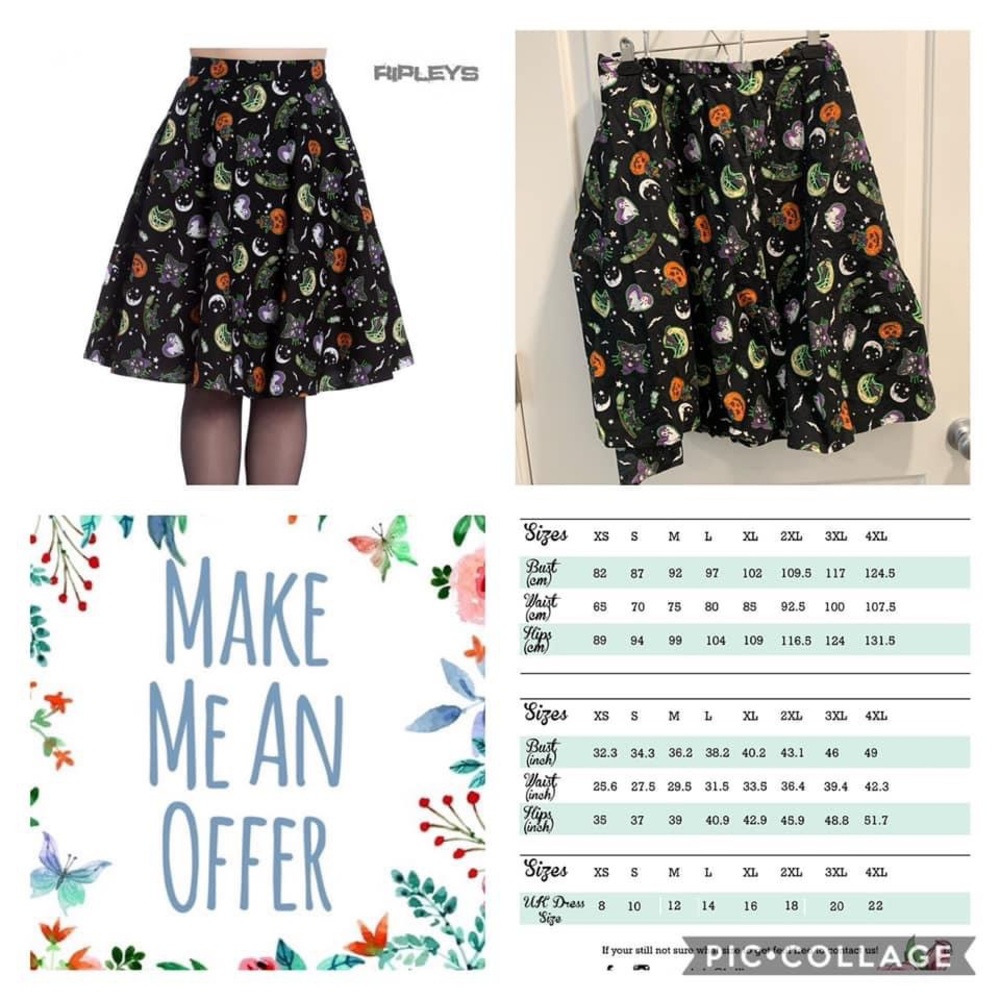 Hell Bunny Halloween Skirt 4XL